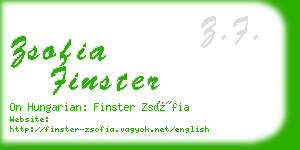 zsofia finster business card